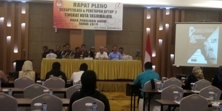 KPU Kota Tasik Gelar Rapat Pleno Terbuka Rekapitulasi