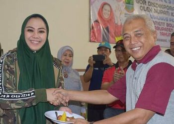 Cellica Resmikan GOR Disdikpora Kabupaten Karawang