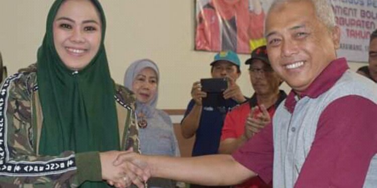 Cellica Resmikan GOR Disdikpora Kabupaten Karawang