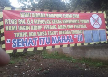 Warga Lebaksari Tolak Keras Berdirinya Tower Seluler