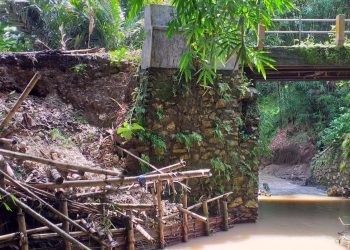 Pemkab Ciamis Terkesan Biarkan Jembatan Cisema Terbengkalai