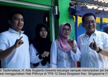 Bupati Tasikmalaya Beserta Keluarga Nyoblos