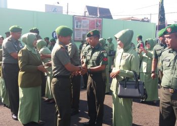 Dandim  0612/Tsm Lantik Bintara dan Tamtama Yang Naik Pangkatnya