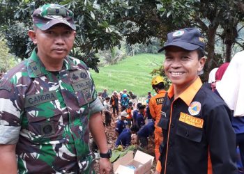 Kasdim 0612/ Tsm Tanggap Darurat Bencana Tanah Longsor Karangjaya