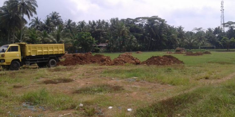 Taryan Realisasikan Dana Desa Untuk Tingkatkan Kualitas Lapang Desa Kalapa Sawit