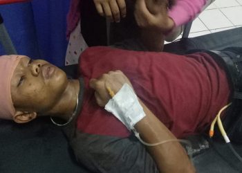 Ihsan, Tak Sadarkan Diri Pasca Motor Yang Dikendarainya Menabrak Pohon