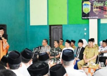 BUPATI TASIKMALAYA PAPARKAN PROGRAM UNGGULAN PEMERINTAH DALAM SILATURAHMI PASCA LEBARAN DI MANONJAYA