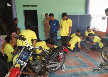 MTU-Kejuruan Speda Motor BBPLK Bandung di Desa Pamokolan Cihaurbeuti Berjalan Lancar