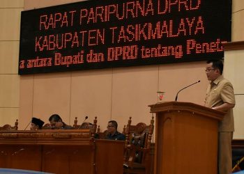 Bupati Apresiasi Penetapan Ranperda LPP ABPD Kabupaten Tasikmalaya Tahun 2018 Jadi Perda