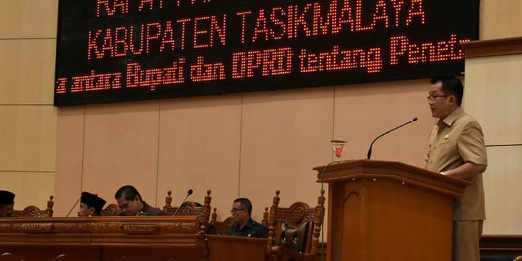 Bupati Apresiasi Penetapan Ranperda LPP ABPD Kabupaten Tasikmalaya Tahun 2018 Jadi Perda