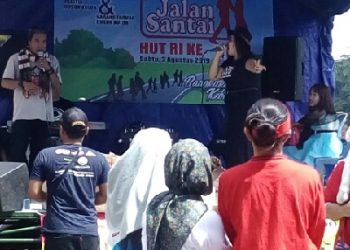 Meyambut HUT RI Ke-74, Karangtaruna Dusun Kulon Jatinagara Gelar Jalan Santai