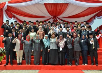 DPRD Karawang Ikuti Rangkaian HUT RI Ke-74 Tingkat Kabupaten Karawang