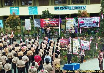 Kapolsek Cibeureum Apresiasi Permata SMPN 11 Kota Tasikmalaya