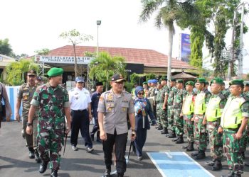 Polres Tasikmalaya Gelar Apel Kesiapan dan  Pergeseran Pasukan Pam Pilkades Serentak 2019
