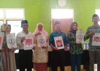 Empat Kandidat Cakades Sirnajaya Karangjaya Ambil Nomor Urut, Petahana Dapat No Urut 3