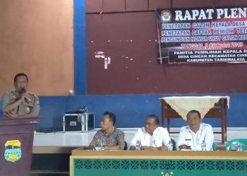Panitia Pilkades Kecamatan Cineam Gelar Rapat Pleno Penetapan Nomor Urut Cakades