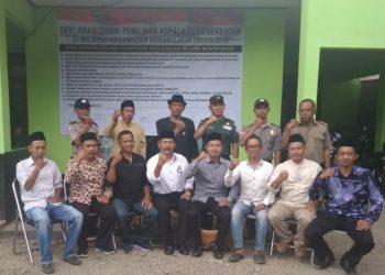 Deklarasi Damai Pilkades Serentak Kecamatan Karangjaya Tasikmalaya Khidmat