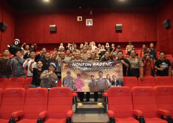 Polres – Insan Pers Kota Banjar Nobar Film “Sang Perwira”