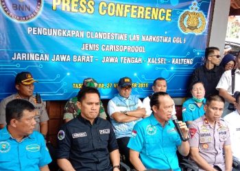 BNN Ungkap Produksi Narkotik Gol. I Berkedok Pabrik Sumpit di Tasikmalaya