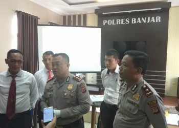 Dalam Pres Confrence, Kapolres Banjar Tetapkan Tersangka Insiden Ambruknya Bangunan Proyek Situ Leutik
