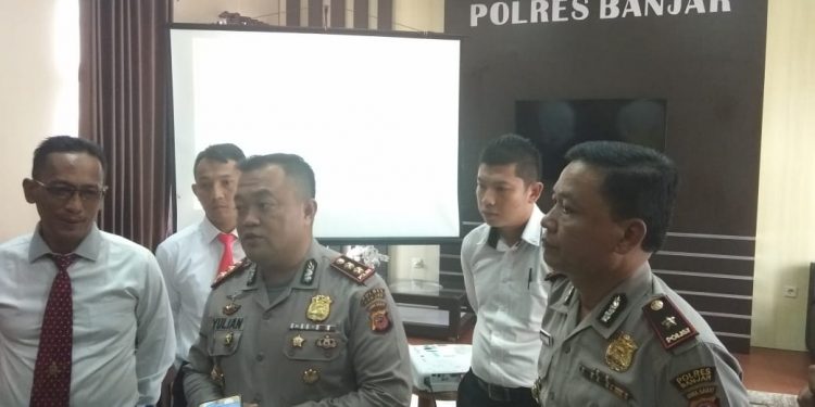 Dalam Pres Confrence, Kapolres Banjar Tetapkan Tersangka Insiden Ambruknya Bangunan Proyek Situ Leutik