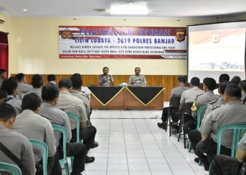 Polresta Kota Banjar Gelar Latihan Pra Operasi Lilin 2019