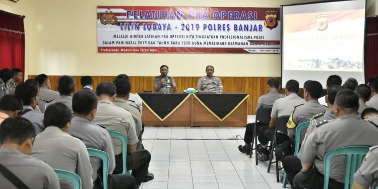 Polresta Kota Banjar Gelar Latihan Pra Operasi Lilin 2019