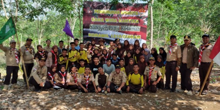 Anggota Pramuka Saka Wira Kartika Sanggar Panji Kusumah Koramil 1210/Cineam Resmi Dikukuhkan