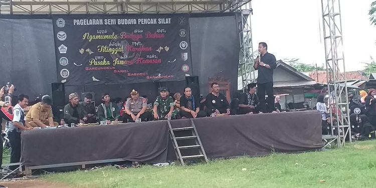 Wabup Ciamis Apresiasi Pagelaran Pencak Silat di Banjarsari