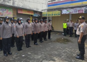 Jajaran Polres Tasikmalaya Kota Sigap Berikan Pengawalan dan Pengamanan Aksi Unras Santri Pontren Miftahul Huda Manonjaya