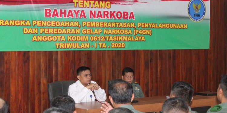Tegakan P4GN KODIM 0612/Tasikmalaya Gelar Penyuluhan dan Test Urine Terhadap Anggotanya