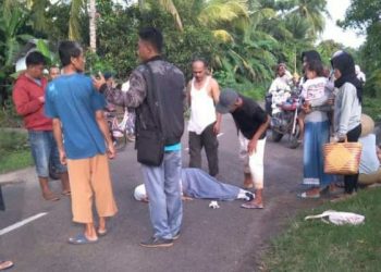 Akibat Oleng, Motor Serempet Sepeda