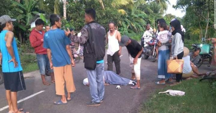 Akibat Oleng, Motor Serempet Sepeda