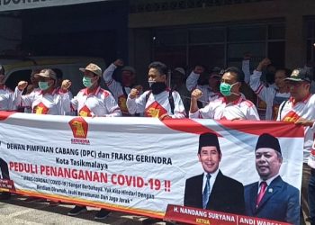 Gerindra Kota Tasikmalaya Gelar Aksi Peduli Tangkap Covid-19
