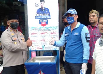 Tanggap Dampak Covid-19 , Ferry Williams Pasang Wastafel di Tiga Pasar di Dapil IV Kabupaten Tasikmalaya