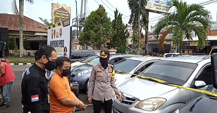 Polres Tasikmalaya Amankan 7 Unit Mobil Modus Penipuan