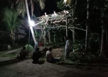 Maraknya Kasus Pencurian Ditengah Pandemi Covid-19, Warga Sukamulya Purwadadi Ciamis Giatkan Siskamling