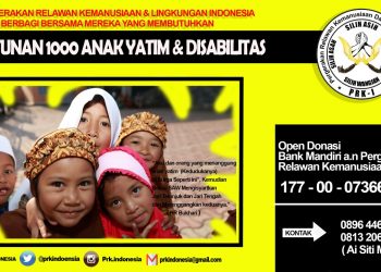 PRK-I Segera Gelar Santunan Seribu Anak Yatim dan Disabilitas