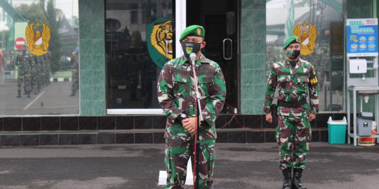 Melalui Gelar Apel Bersama, Dandim 0612/Tasikmalaya Pastikan Prajurit dan ASN-nya Dalam Keadaan Sehat