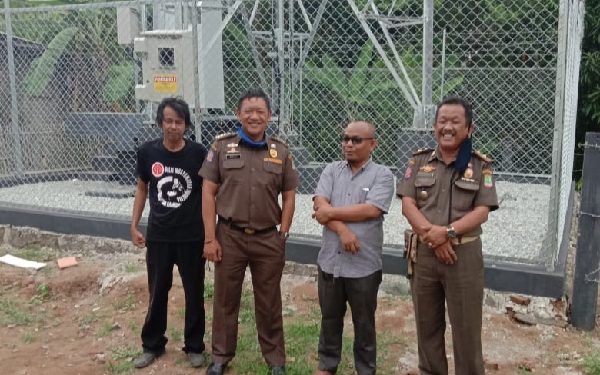 Pembangunan BTS Tak Berijin Distop Satpol PP Karawang, Tim Investigasi Bamuswari Dapati Kejanggalan
