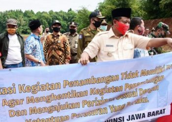 Di Bekasi, Wagub Jabar Tutup Pertambangan Tak Berijin