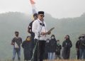 Peringatan HUT RI Ke-75 Karangtaruna Garda Gelar Upacara Bendera Di Kawasan Puncak Gunung Pangajar