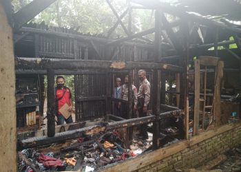 Rumah Linmas Di Ciamis Panumbangan Hangus Terbakar