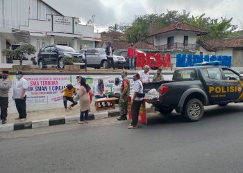 40 Pelanggaran, Polsek Cineam Gelar Operasi Yustisi Disiplin Bermasker Didesa Madiasari