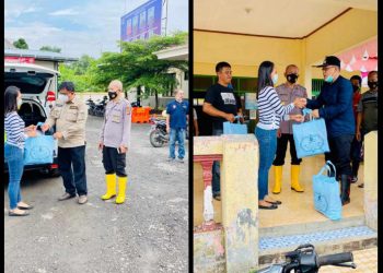 Peduli Sesama, Kafe Lain Hati Bagikan  Sembako Kepada Korban Banjir Dan Longsor Banjarsari