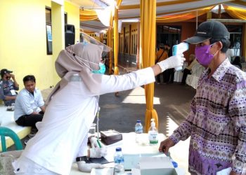 Dengan Menerapkan Protokol Kesehatan Pembayaran Ganti Rugi Lahan Bendungan Leuwikeris Tahap ll Desa Pasirbatang Manonjaya Terlaksana Kondusif