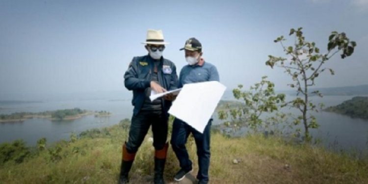 GubernurJabar Harapkan Menara Kujang Sepasang Menggeliatkan Parawisata Jatigede Sumedang