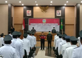 Bupati Tasikmalaya Lantik Semua Kades Hasil Pemilihan Serentak 2021