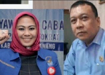 Serunya ‘Adu Mekanik’ Cellica – Pendi  Dalam Meraih SK Ketua DPC Demokrat Karawang