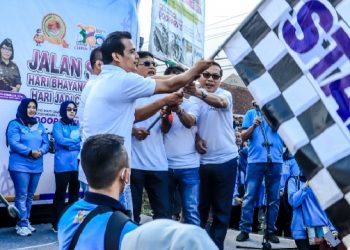 Gebyar Jalan Sehat HUT Ciamis Di Eks Kwadanaan Panumbangan Hadirkan Hadiah Utama 10 Unit Speda Motor
